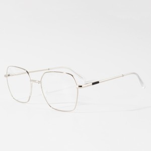 Modeglasögon Kvinnor Optiska metallbågar Glasögon Partihandel