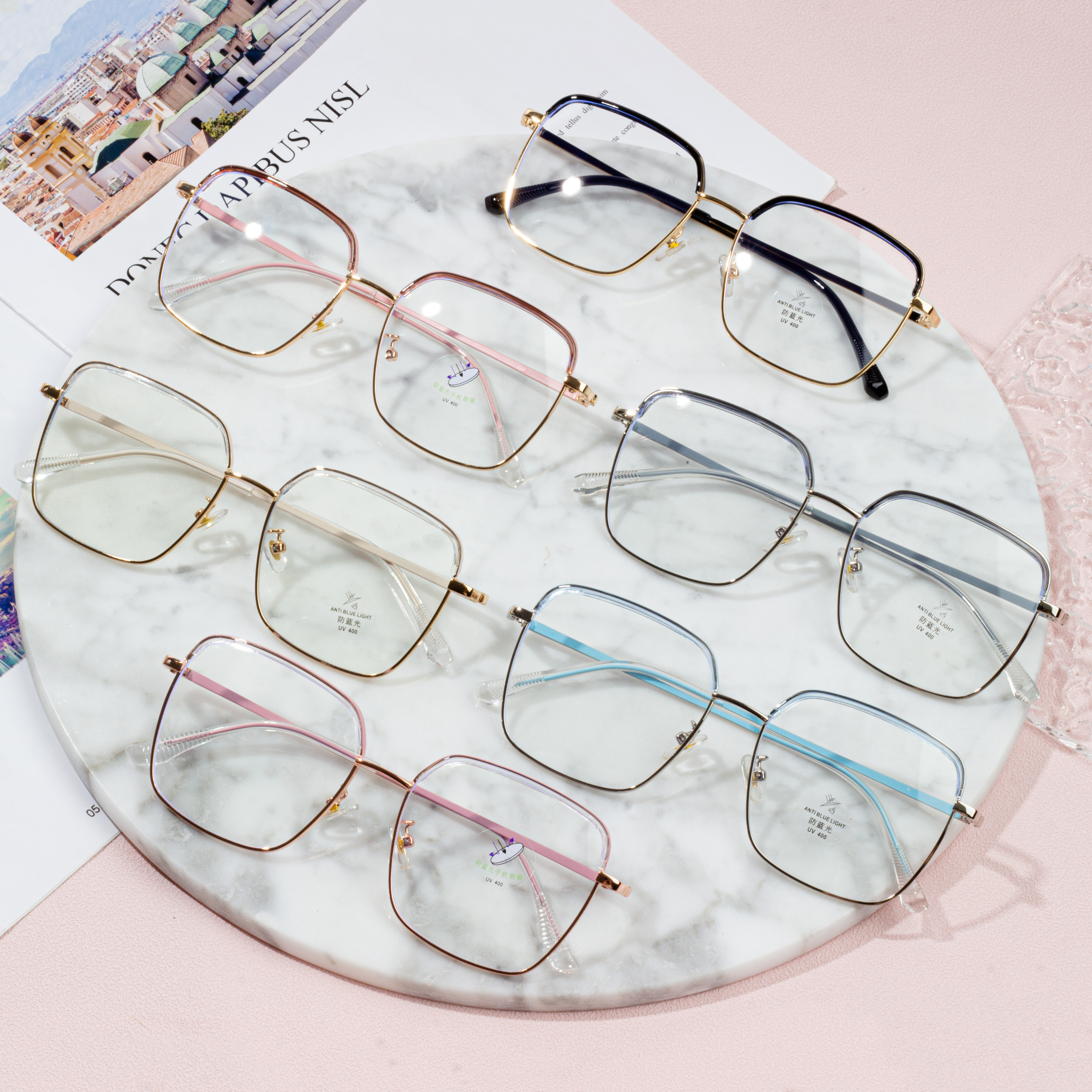 2022 Modeglasögonbåge Dam glasögon i grossistledet