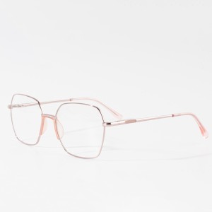 Mode Brille Frauen Optische Metallrahmen Brillen Großhandel