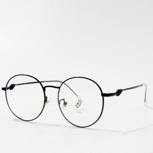 Klassike rûne metalen brilframe sirkelbrillen