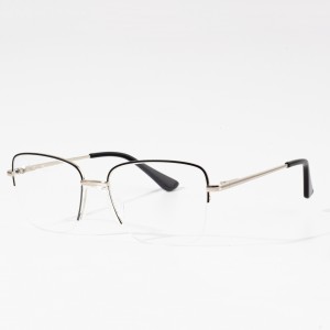 Montatura per occhiali da vista in metallo ottico di alta qualità per uomo
