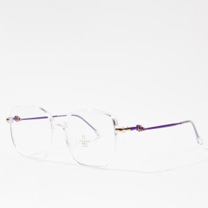 Fashion bag-ong transparent optical eyeglass frame