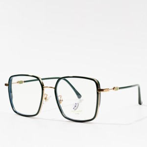 metall glasögonbågar vintage tunt blått ljus blockerar retro glasögon