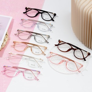 Klassike Clear Lens Brillen foar froulju TR Frame Eyewear