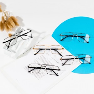 फ्याक्ट्रीले उच्च गुणस्तरका पुरुषहरूको धातुको चश्मा प्रत्यक्ष बिक्री गर्छ