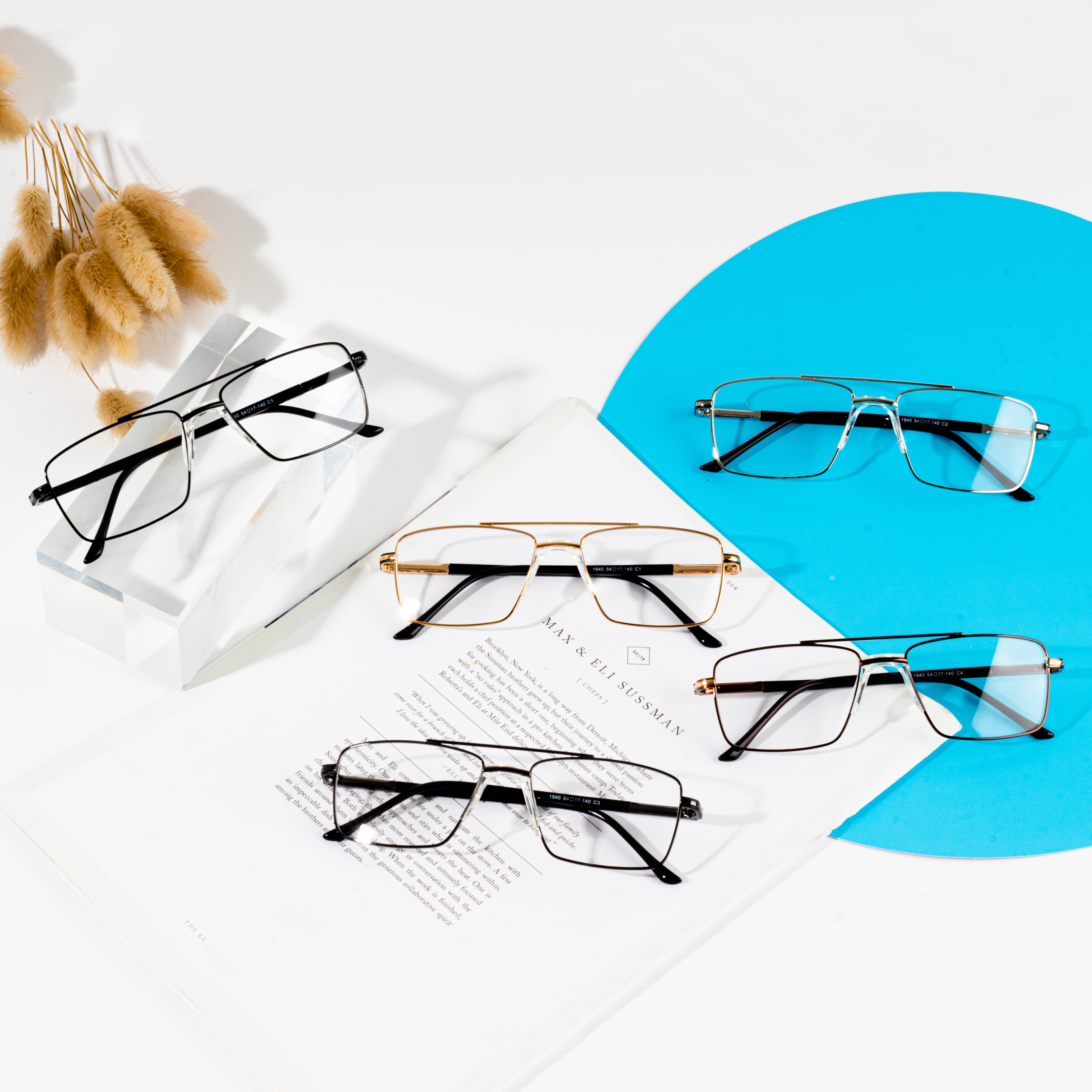 Vendita diretta in fabbrica di occhiali di metallo per l'omi cù alta qualità