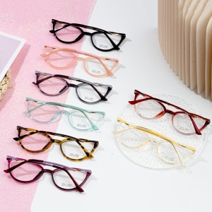 Bingkai Cat Eye TR90 kanggo kacamata nggawe bingkai wanita