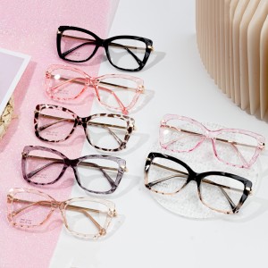TR Oversized Glasses Läpinäkyvät silmälasit naisille