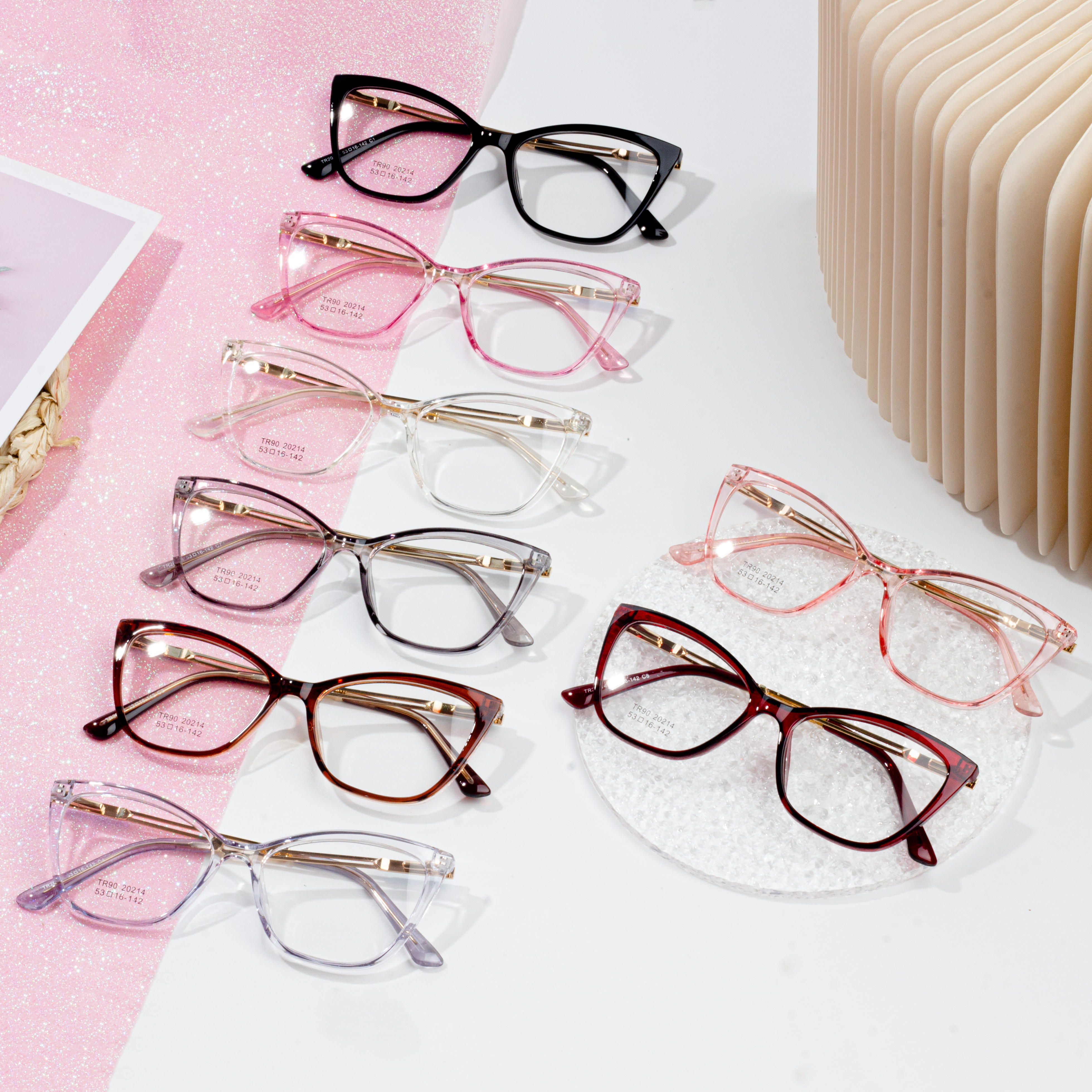 2022 elegantes anteojos tr gafas de lujo al por mayor