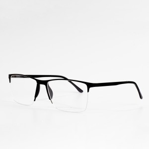 Gafas graduadas clásicas de marcos ópticos de metal de marco completo para hombres