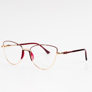 Lichtgewicht roestvrijstalen damesbril met optisch montuur
