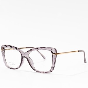 TR Oversized Kacamata Kacamata Transparan pikeun nona