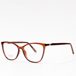 အမျိုးသမီးများအတွက် TR Frame Glasses အကြီးစား Cat Eye အပြာရောင်အလင်းပိတ်မျက်မှန်
