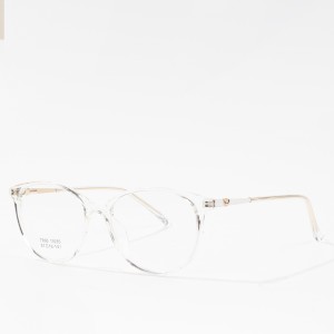 Klasikiniai skaidrių lęšių akiniai moterims, TR rėmeliai