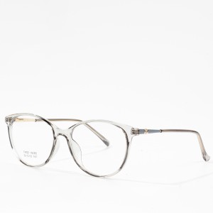 Classic Clear Lens Eyeglasses rau poj niam TR Ncej Eyewear
