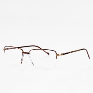Priame výrobné pánske kovové okuliare najvyššej kvality