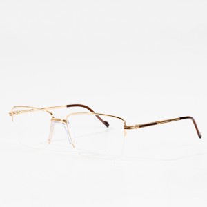 Priame výrobné pánske kovové okuliare najvyššej kvality