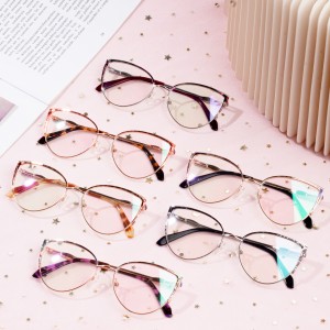 Optikai macskaszem keret női szemüveg fém szemüvegkeretek