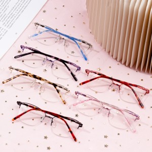 عینک های با کیفیت بالا با فریم شیشه های نوری فلزی