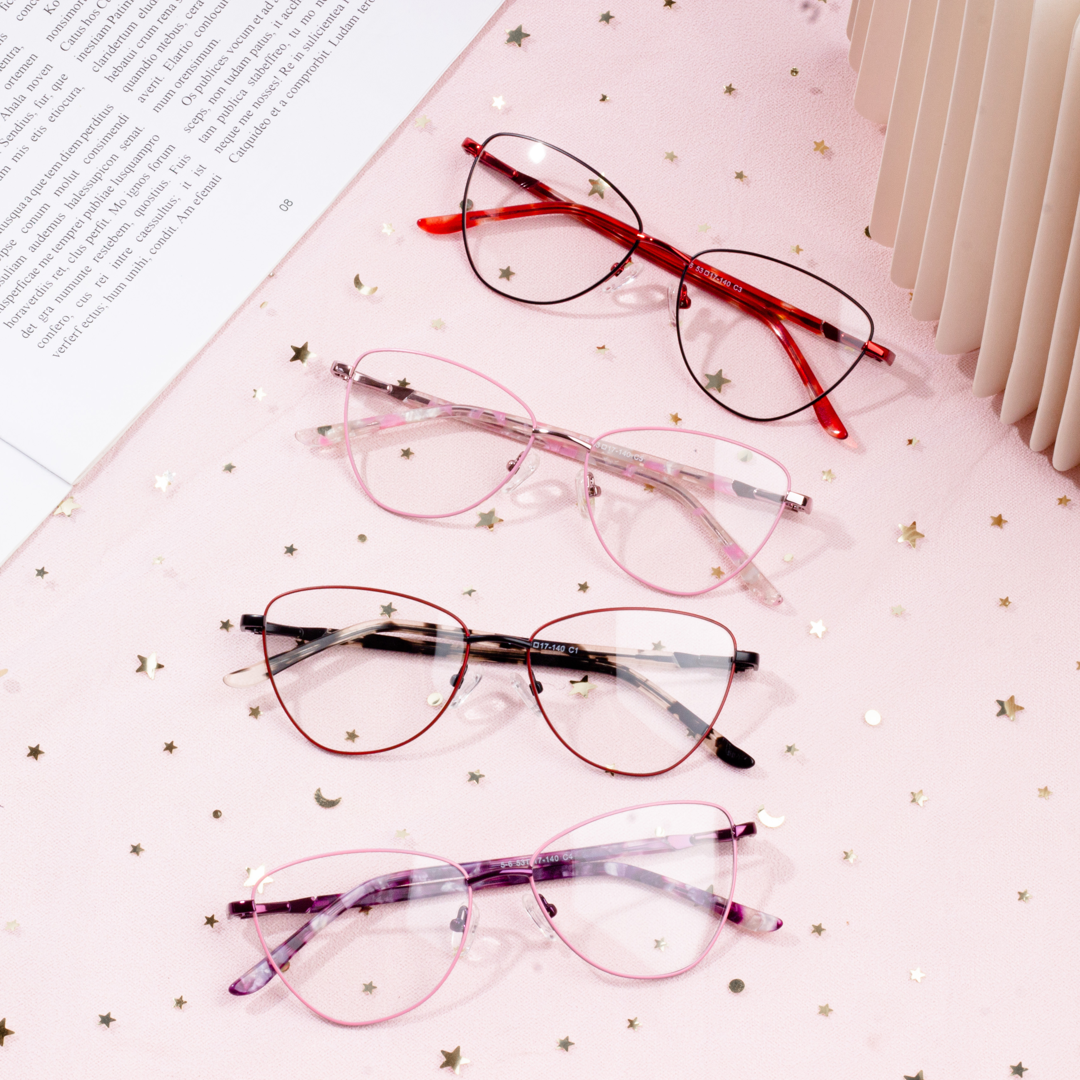 Kornizë optike e syzeve të stilistëve të grave