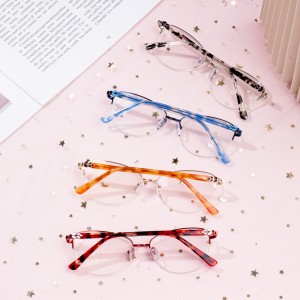 Korniza të syzeve optike të modës kundër bllokimit të dritës blu për femra