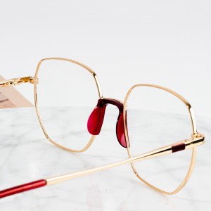 metal optical frames ဒီဇိုင်းအသစ် အမျိုးသမီးများ မျက်မှန်များ ထုတ်လုပ်သူ စိတ်ကြိုက်