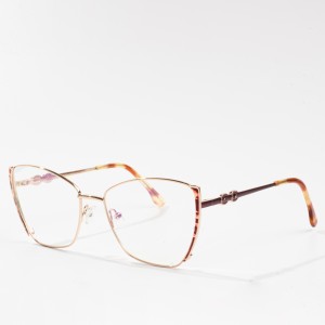 Prabangūs metaliniai akinių rėmeliai madingi akiniai mergaitei
