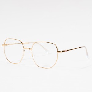 Marcos ópticos de metal, nuevo diseño, fabricante de gafas para mujer, personalizado