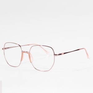 bingkai optik logam produsen kacamata wanita desain baru kustom