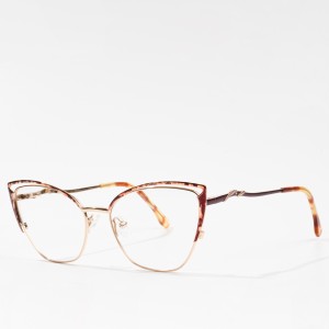 Metal Cat Eye Optical Eyewear Bril Eyeglasses For Women