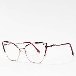 Kacamata Optik Kacamata Mata Kucing Logam Kacamata Untuk Wanita