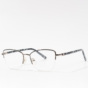Designerskie metalowe popularne damskie oprawki do okularów