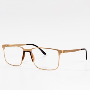 Montature per occhiali da vista in metallo da uomo alla moda di buona qualità