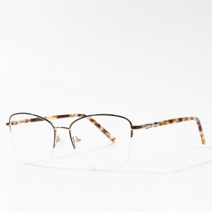 Monturas de anteojos de diseñador de alta calidad gafas ópticas de metal