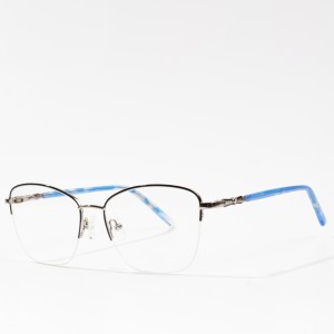 Kacamata desainer berkualitas tinggi membingkai kacamata optik logam