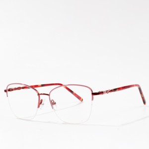Висококвалитетни дизајнерски очила со метални оптички очила