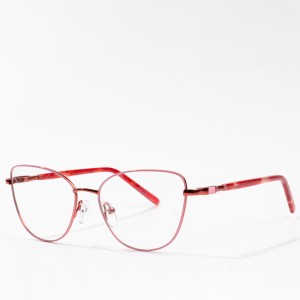 Korniza unike të syzeve metalike të dizajnit për femra