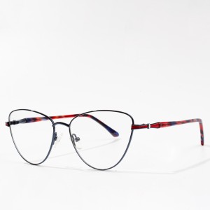 Optical Eyeglass Frame Women Customize Metal Eyeglasses