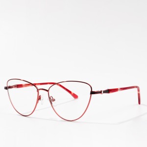 Montatura per occhiali da vista da donna Personalizza occhiali da vista in metallo