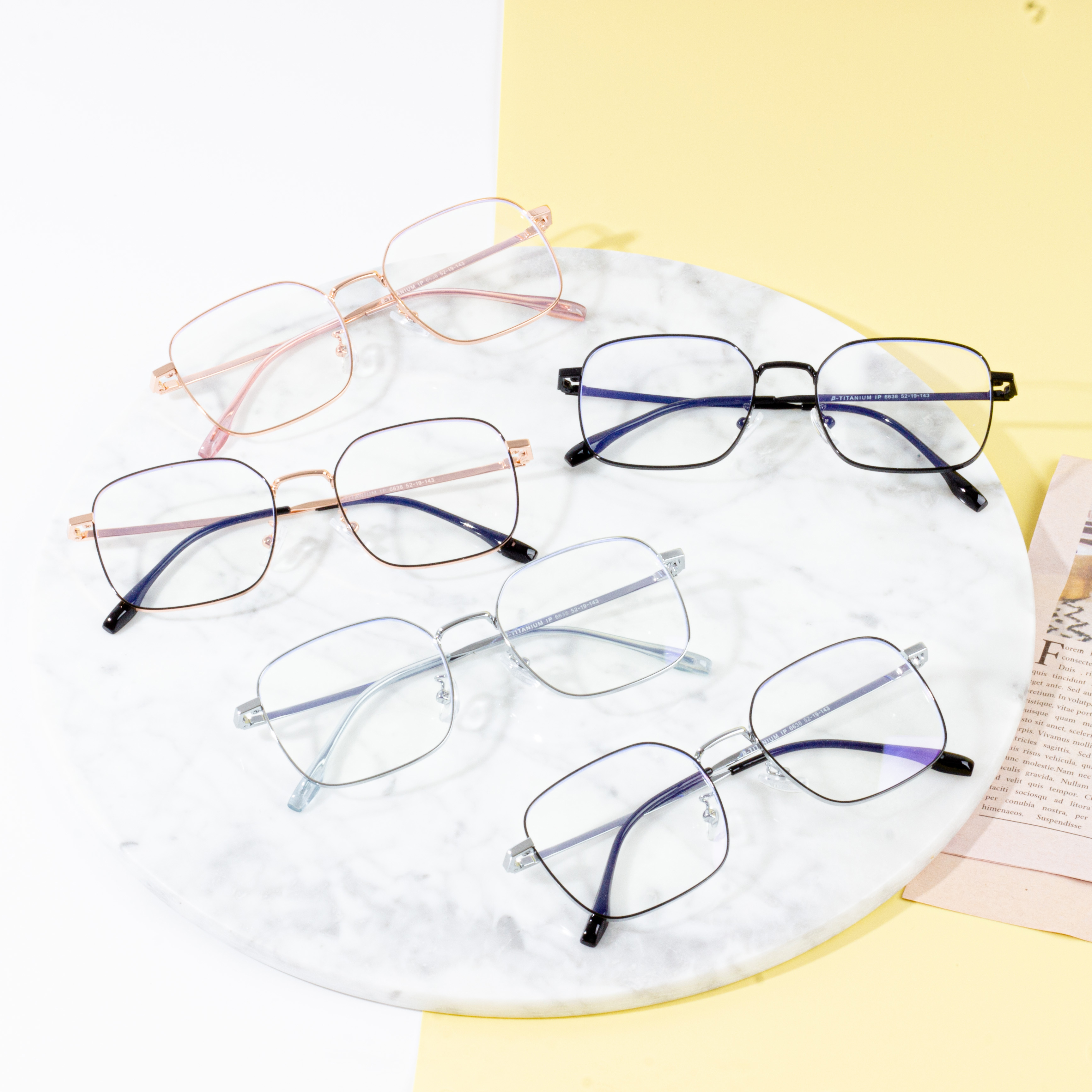 Klasične vintage naočale s okvirom leće za ravnu miopiju Optical
