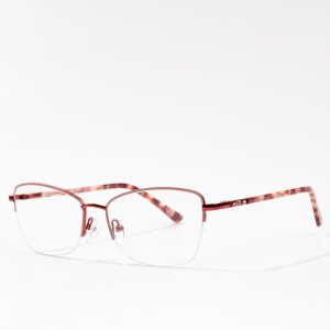 သတ္တုမျက်မှန် Optical Eyeglasses Frame အမျိုးသမီးများ