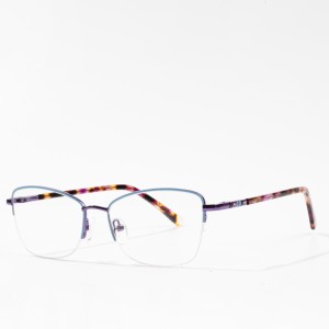 Gafas de metal Marco de anteojos ópticos para mujer
