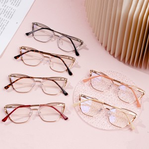 အမျိုးသမီးများအတွက် Optical Frame သတ္တုမျက်မှန်များ အရည်အသွေးမြင့် မျက်မှန်များ