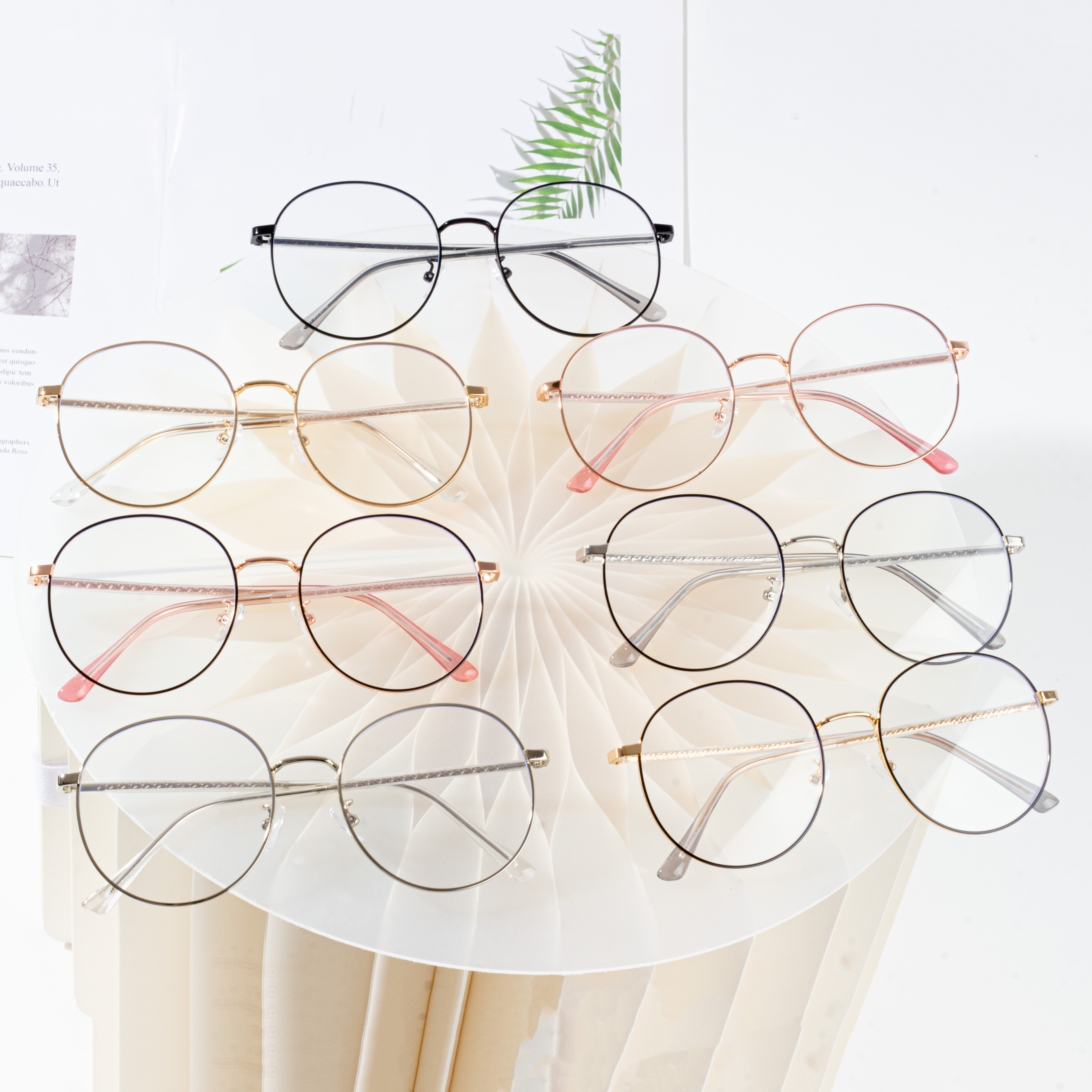 Montures de lunettes en métal Lunettes optiques 2022 Vente en gros