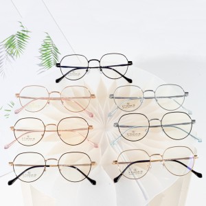 מסגרת אופטית משקפיים באיכות טובה לגברים ולנשים משקפי מתכת עגולים