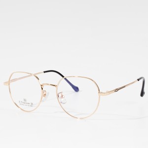 оптичка рамка квалитетни очила за мажи и жени метални тркалезни очила