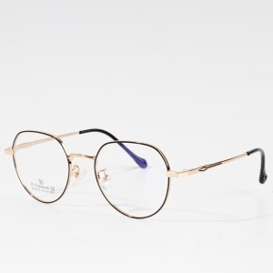optikai keret jó minőségű szemüveg férfi és női fém kerek szemüveg
