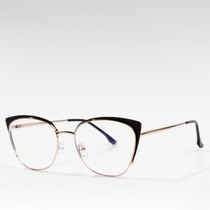 វ៉ែនតាវ៉ែនតាប្រភេទ Metal Optical Eyeglasses Women Lens Vintage