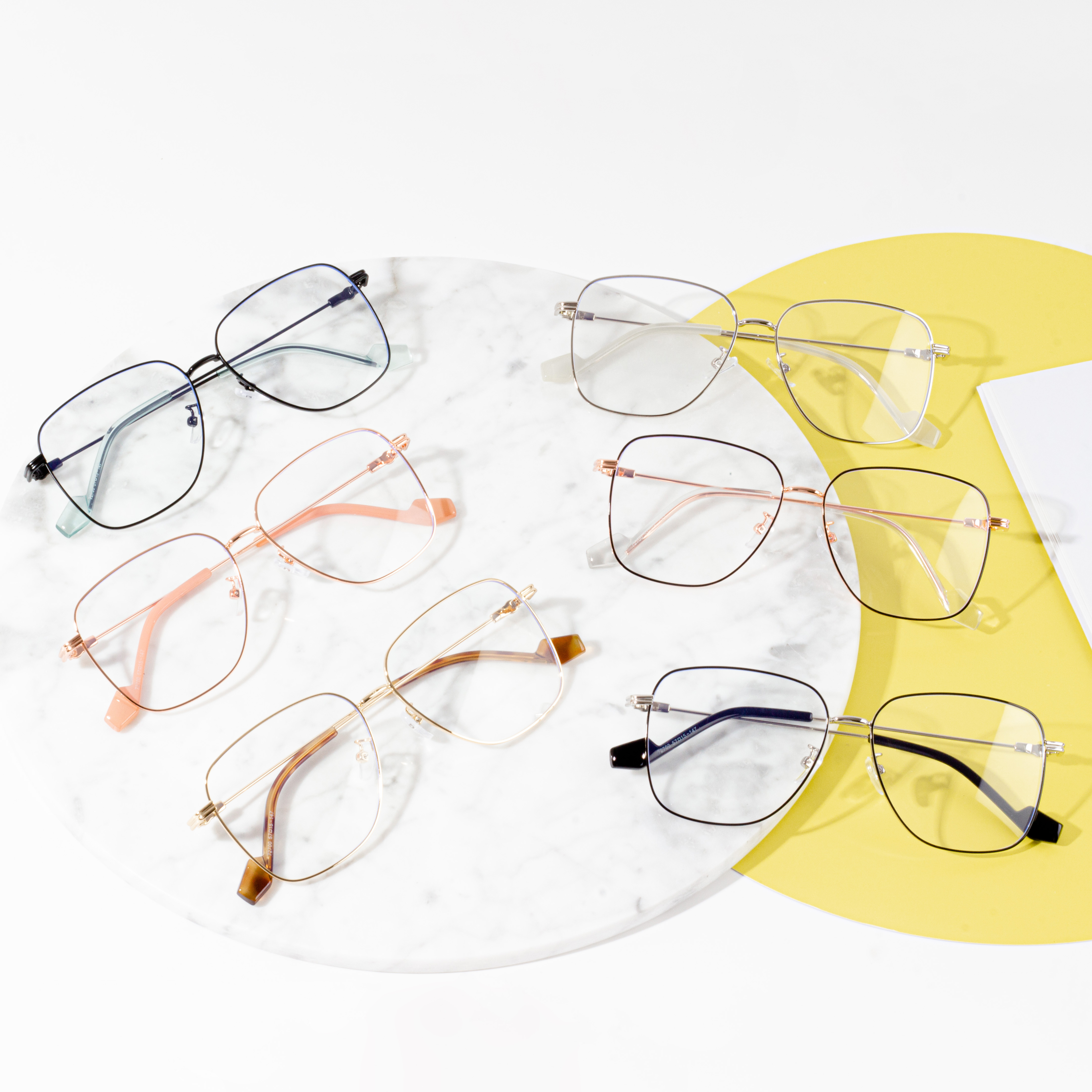 Montura de gafas de metal de gafas ópticas de alta calidad de productos puntuales