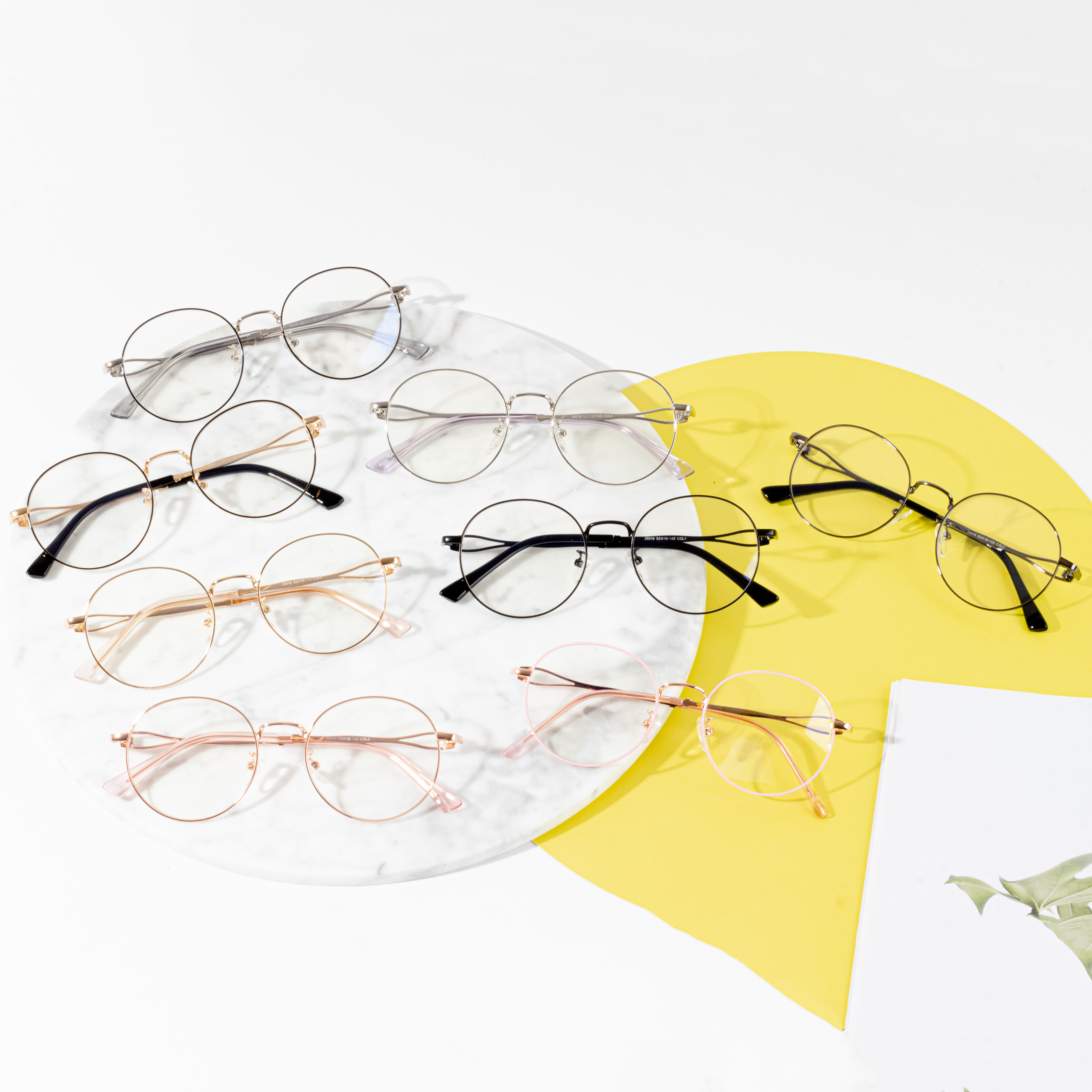 метални оптички очила рамки сини очила за блокирање на светлината